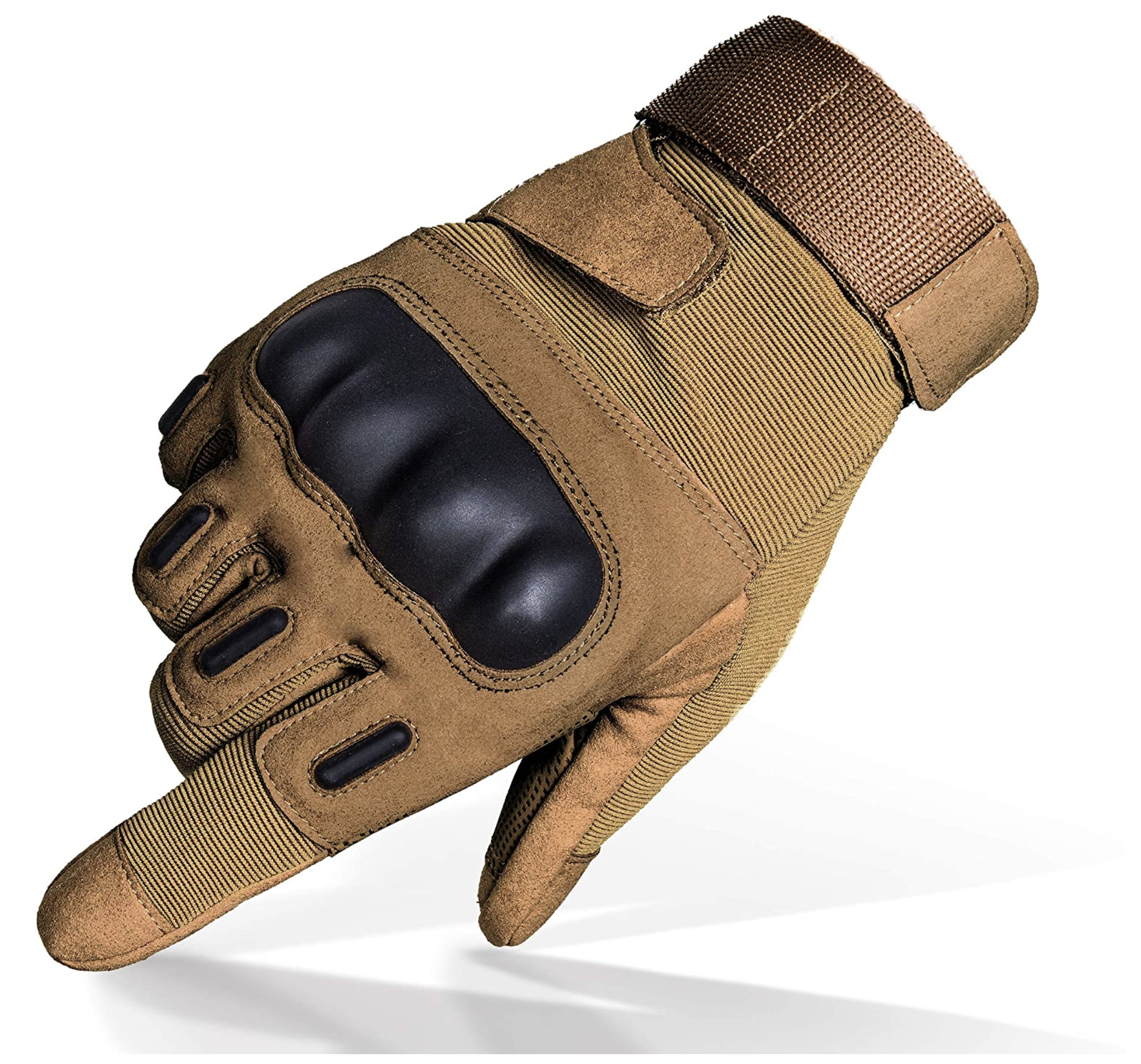 Green, XL TitanOPS Fingerless Hard Knuckle Motorcycle Military Tactical Combat Training Army Shooting Outdoor Gloves 
